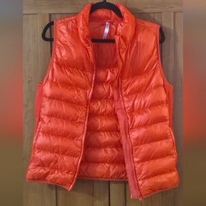 Fabletics Vibrant Coral Puffer Vest